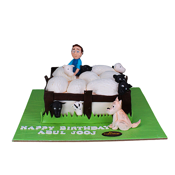 Sheep barn cake