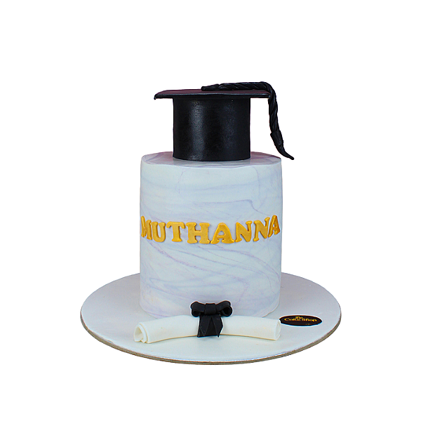 A graduation-themed cake 13